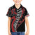 Koru Fern New Zealand Family Matching Short Sleeve Bodycon Dress and Hawaiian Shirt Maori Tribal Pattern