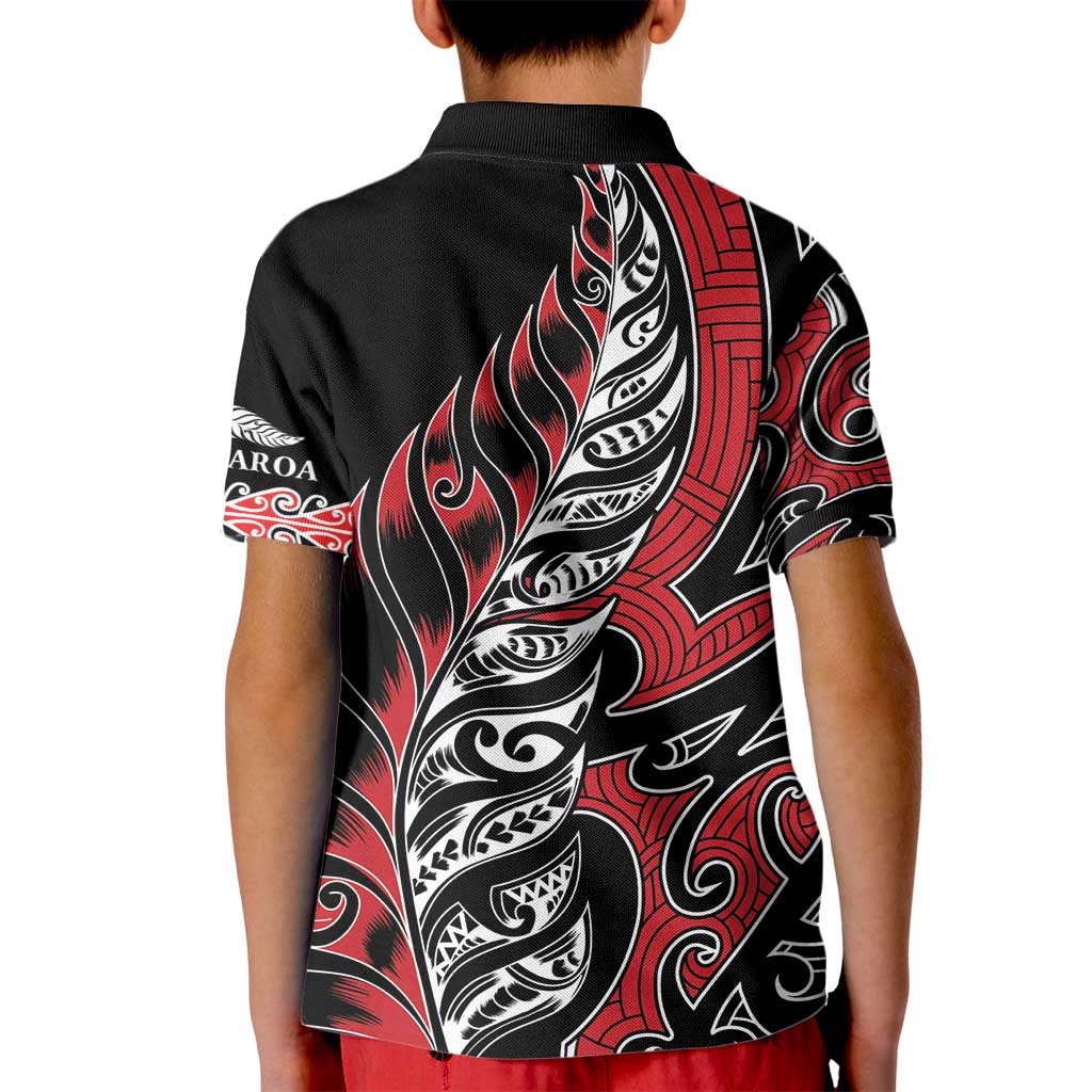 Koru Fern New Zealand Kid Polo Shirt Maori Tribal Pattern LT9 - Polynesian Pride