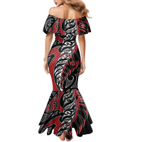 Koru Fern New Zealand Mermaid Dress Maori Tribal Pattern LT9 - Polynesian Pride