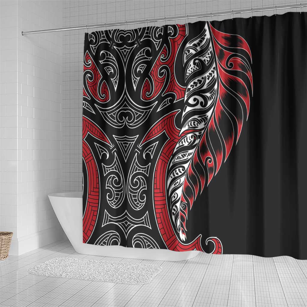 Koru Fern New Zealand Shower Curtain Maori Tribal Pattern LT9 - Polynesian Pride