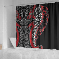Koru Fern New Zealand Shower Curtain Maori Tribal Pattern LT9 - Polynesian Pride