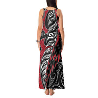 Koru Fern New Zealand Tank Maxi Dress Maori Tribal Pattern LT9 - Polynesian Pride