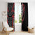 Koru Fern New Zealand Window Curtain Maori Tribal Pattern