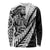 Koru Fern New Zealand Maori Tribal Warrior Long Sleeve Shirt