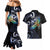 New Zealand Kea Bird Personalised Couples Matching Mermaid Dress and Hawaiian Shirt Maori Tribal Koru Art