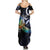 New Zealand Kea Bird Personalised Summer Maxi Dress Maori Tribal Koru Art