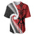 Silver Fern Koru Swirls with Maori Ta Moko Baseball Jersey