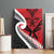 Silver Fern Koru Swirls with Maori Ta Moko Canvas Wall Art