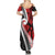 Silver Fern Koru Swirls with Maori Ta Moko Summer Maxi Dress