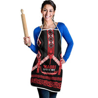Toitu Te Tiriti Waitangi Apron Black Wharenui House LT9 - Polynesian Pride