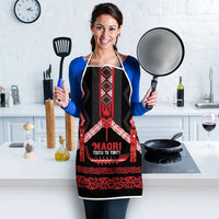 Toitu Te Tiriti Waitangi Apron Black Wharenui House LT9 - Polynesian Pride