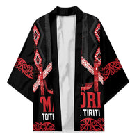 Toitu Te Tiriti Waitangi Kimono Black Wharenui House LT9 Unisex Black - Polynesian Pride