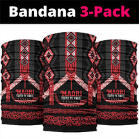 Toitu Te Tiriti Waitangi Neck Gaiter Black Wharenui House LT9 package One Size: 25*50cm Black - Polynesian Pride