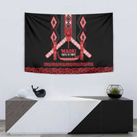 Toitu Te Tiriti Waitangi Tapestry Black Wharenui House LT9 - Polynesian Pride