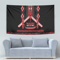 Toitu Te Tiriti Waitangi Tapestry Black Wharenui House LT9 - Polynesian Pride