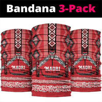 Toitu Te Tiriti Waitangi Neck Gaiter Red Wharenui House LT9 package One Size: 25*50cm Red - Polynesian Pride