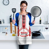 Toitu Te Tiriti Waitangi Apron White Wharenui House LT9 - Polynesian Pride