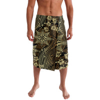 Vintage Tonga Tribal Ngatu Pattern Lavalava With Pacific Floral Brown Art LT9 Brown - Polynesian Pride