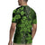 Vintage Tonga Tribal Ngatu Pattern Rugby Jersey With Pacific Floral Lime Green Art