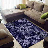 Vintage Tonga Tribal Ngatu Pattern Area Rug With Pacific Floral Pink Art LT9 - Polynesian Pride