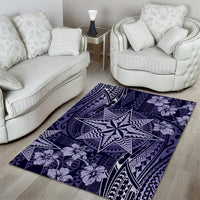 Vintage Tonga Tribal Ngatu Pattern Area Rug With Pacific Floral Pink Art LT9 - Polynesian Pride
