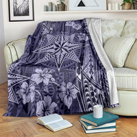 Vintage Tonga Tribal Ngatu Pattern Blanket With Pacific Floral Pink Art LT9 Pink - Polynesian Pride