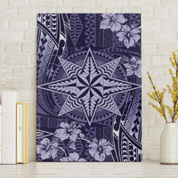 Vintage Tonga Tribal Ngatu Pattern Canvas Wall Art With Pacific Floral Pink Art LT9 Without Frame Pink - Polynesian Pride