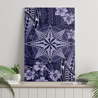 Vintage Tonga Tribal Ngatu Pattern Canvas Wall Art With Pacific Floral Pink Art LT9 - Polynesian Pride