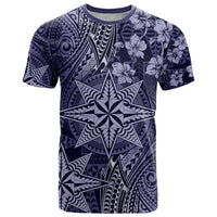 Vintage Tonga Tribal Ngatu Pattern T Shirt With Pacific Floral Pink Art LT9 Pink - Polynesian Pride