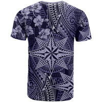Vintage Tonga Tribal Ngatu Pattern T Shirt With Pacific Floral Pink Art LT9 - Polynesian Pride