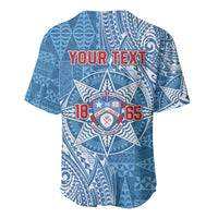 Personalised Tonga Apifo'ou College Baseball Jersey Since 1865 Special Kupesi Pattern LT9 - Polynesian Pride