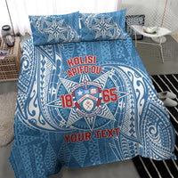 Personalised Tonga Apifo'ou College Bedding Set Since 1865 Special Kupesi Pattern LT9 - Polynesian Pride
