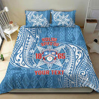 Personalised Tonga Apifo'ou College Bedding Set Since 1865 Special Kupesi Pattern LT9 - Polynesian Pride