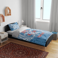 Personalised Tonga Apifo'ou College Bedding Set Since 1865 Special Kupesi Pattern LT9 - Polynesian Pride