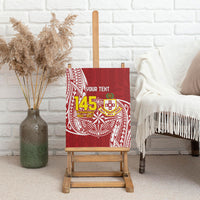 Personalised Kolisi Tonga Atele 142nd Anniversary Canvas Wall Art Special Kupesi Pattern LT9 - Polynesian Pride