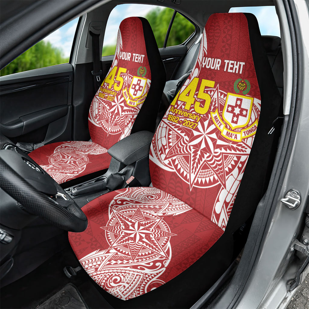 Personalised Kolisi Tonga Atele 145th Anniversary Car Seat Cover Special Kupesi Pattern LT9 - Polynesian Pride