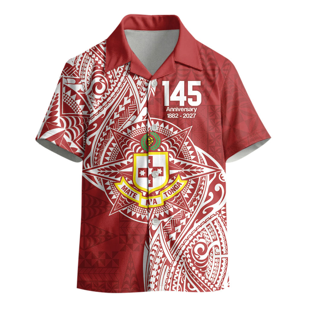 Personalised Kolisi Tonga Atele 145th Anniversary Kid Hawaiian Shirt Special Kupesi Pattern LT9 - Polynesian Pride
