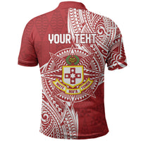 Personalised Kolisi Tonga Atele 145th Anniversary Polo Shirt Special Kupesi Pattern LT9 - Polynesian Pride
