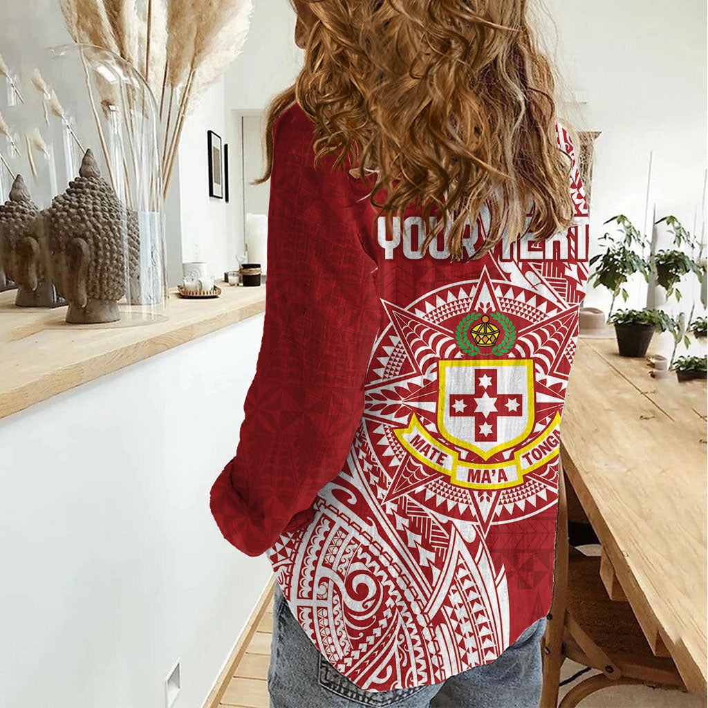 Personalised Kolisi Tonga Atele 145th Anniversary Women Casual Shirt Special Kupesi Pattern LT9 - Polynesian Pride