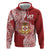 Personalised Kolisi Tonga Atele 142nd Anniversary Zip Hoodie Special Kupesi Pattern