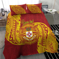Personalised Kolisi Tonga Atele Bedding Set Since 1882 Simple Ngatu Pattern LT9 - Polynesian Pride
