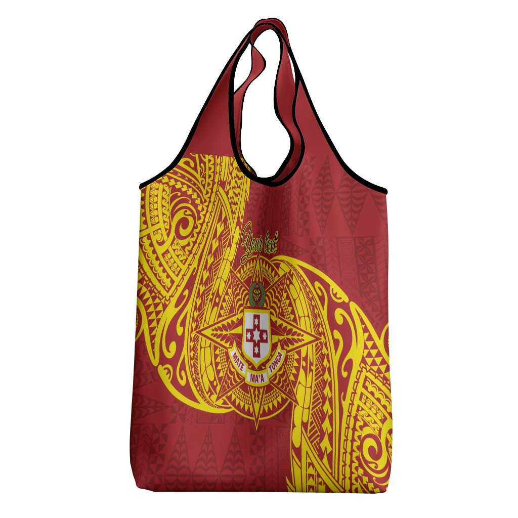 Personalised Kolisi Tonga Atele Grocery Bag Since 1882 Simple Ngatu Pattern LT9 - Polynesian Pride