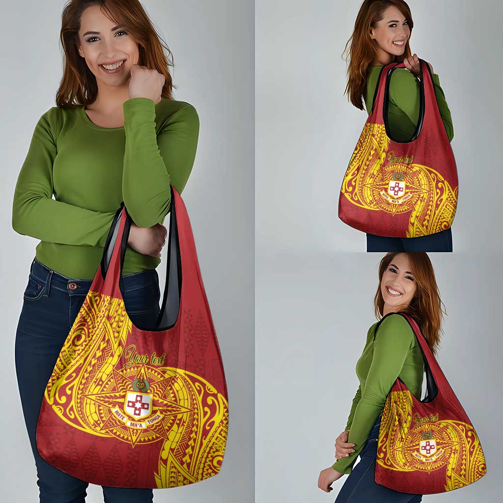 Personalised Kolisi Tonga Atele Grocery Bag Since 1882 Simple Ngatu Pattern LT9 - Polynesian Pride