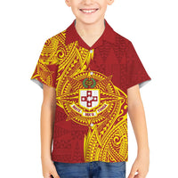 Personalised Kolisi Tonga Atele Hawaiian Shirt Since 1882 Simple Ngatu Pattern LT9 - Polynesian Pride