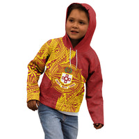 Personalised Kolisi Tonga Atele Kid Hoodie Since 1882 Simple Ngatu Pattern LT9 - Polynesian Pride