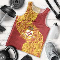 Personalised Kolisi Tonga Atele Men Tank Top Since 1882 Simple Ngatu Pattern LT9 - Polynesian Pride