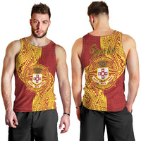Personalised Kolisi Tonga Atele Men Tank Top Since 1882 Simple Ngatu Pattern LT9 - Polynesian Pride