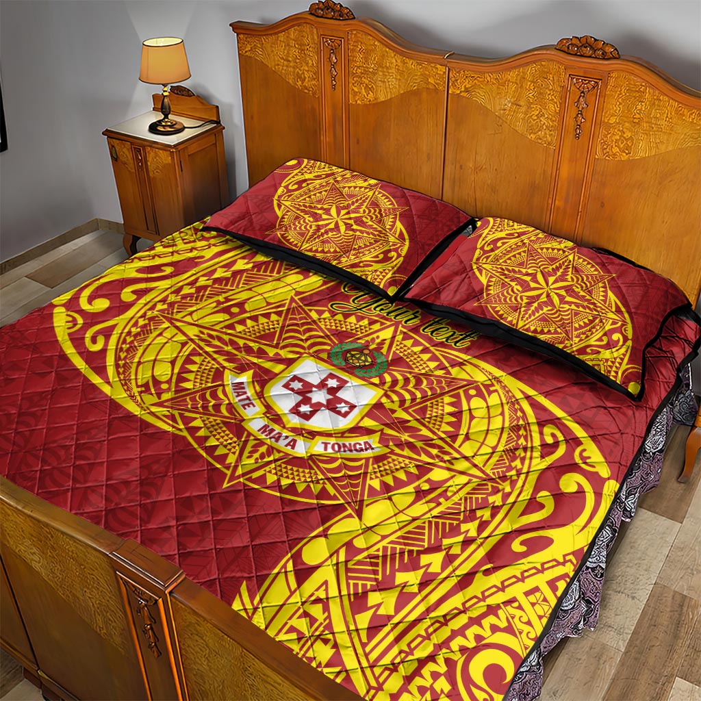 Personalised Kolisi Tonga Atele Quilt Bed Set Since 1882 Simple Ngatu Pattern LT9 - Polynesian Pride
