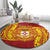 Personalised Kolisi Tonga Atele Round Carpet Since 1882 Simple Ngatu Pattern