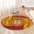 Personalised Kolisi Tonga Atele Round Carpet Since 1882 Simple Ngatu Pattern